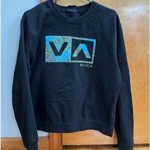 RVCA Black Sweatshirt, like new, very stylish and super comfortable!